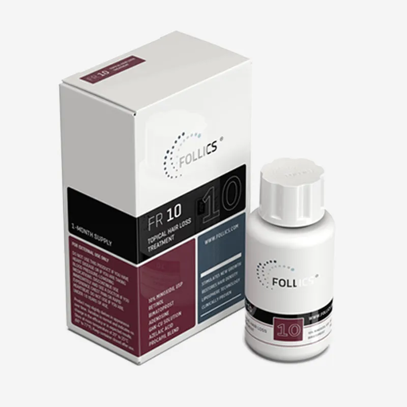 Follics FR10 Minoxidil 10% Hair Regrowth Spray with Bimatoprost & Liposphere Technology